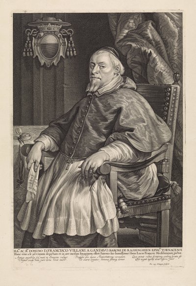 Portrait of François Villain, Bishop of Tournai by Pieter van Schuppen